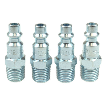 Coilhose Pneumatics 1/4" Industrial Connector 1/4" MPT Display of 4 PK5 1501-DL4